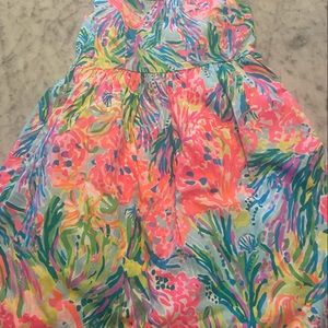 Lilly Pulitzer fan sea Rue Dress size 8 girls